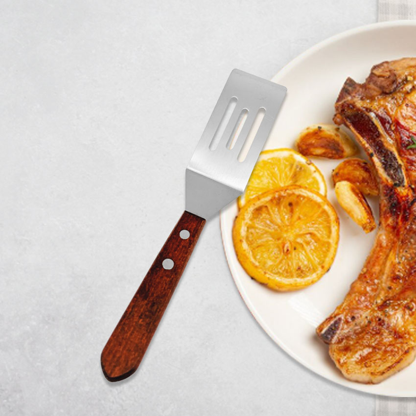 Mini Slotted Turner Beechwood Handle